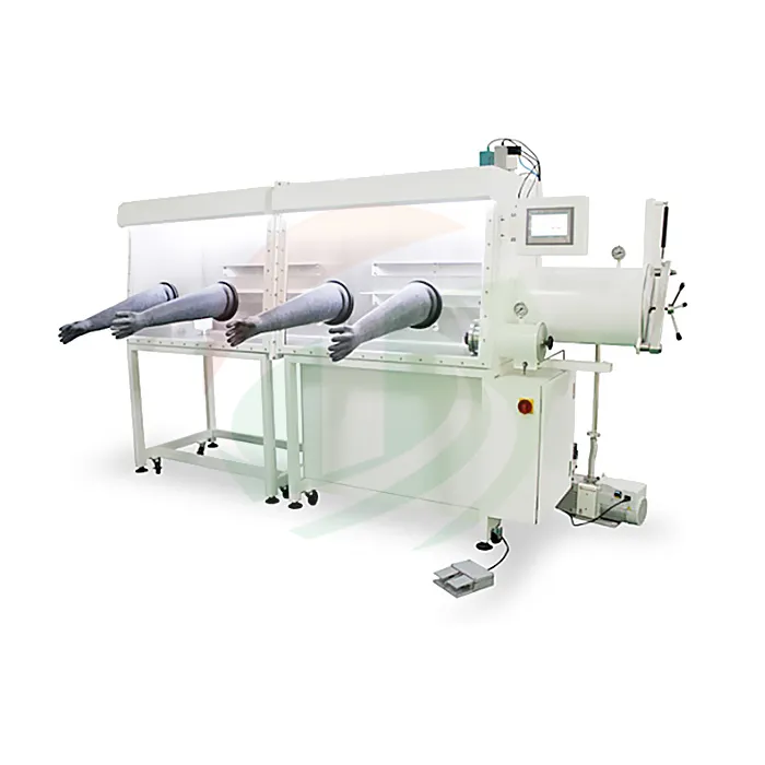 Blwch Maneg Lab Di-staen Deuol