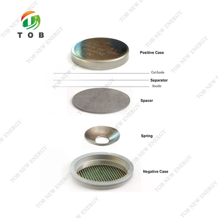 Dur Di-staen CR2032 Achosion Cell Coin
